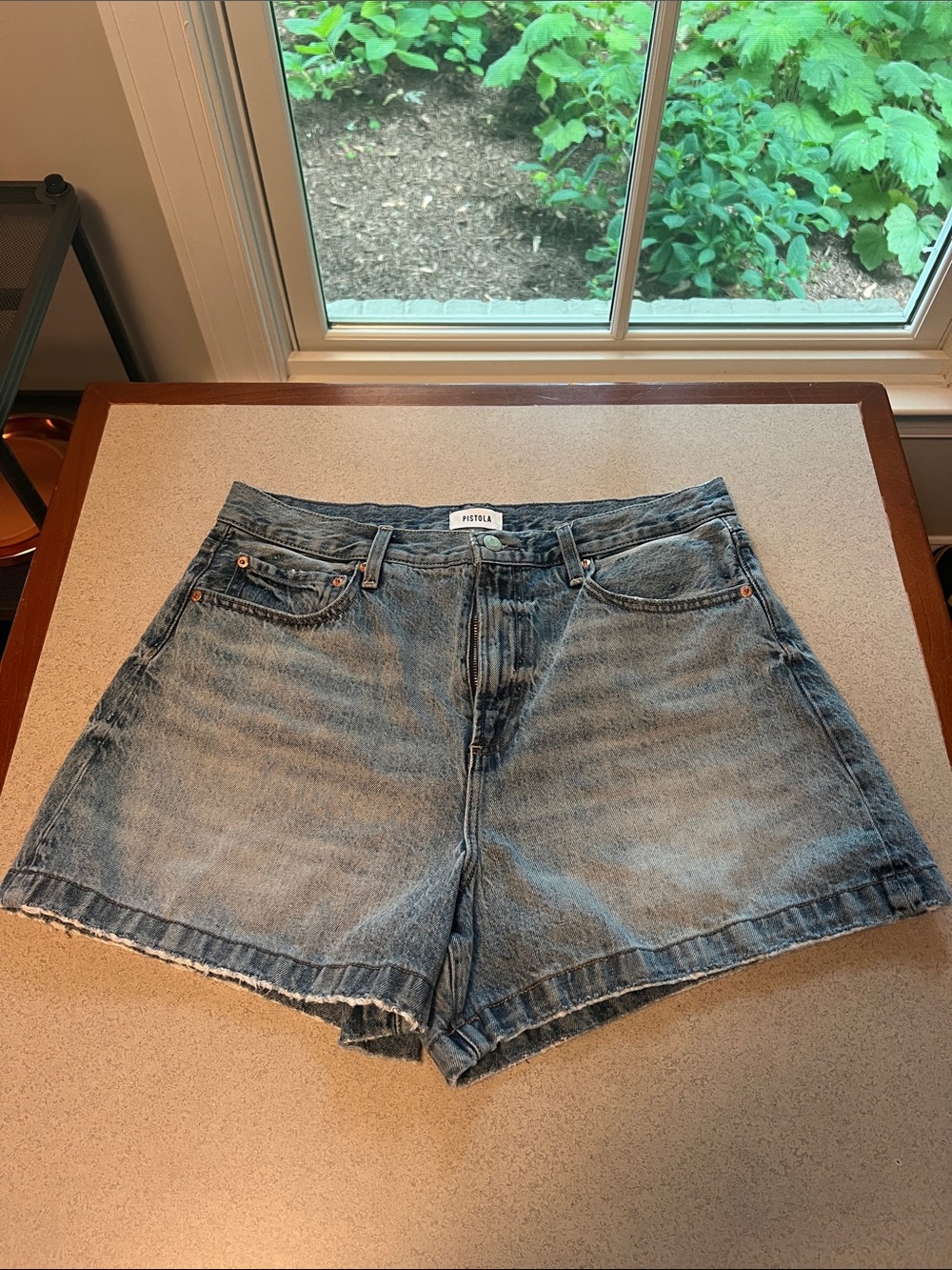 Pistola Saige High Rise Short - French Riviera, size 32
